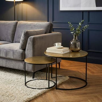Galova Sofabord 60 cm Sett med 2 - Sølv og svart - Møbler - Bord - Sofabord