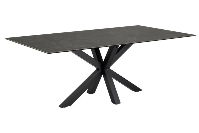 Ganesh Spisebord 100 cm Rektangulært, Svart