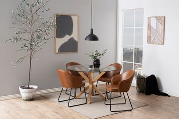 Ganesh Spisebord 119 cm Rund - Transparent - Møbler - Bord - Spisebord & kjøkkenbord