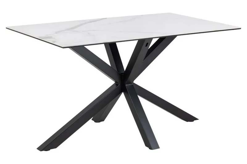 Ganesh Spisebord 80 cm Rektangulært, Hvit