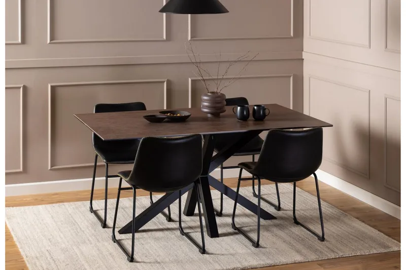 Ganesh Spisebord 90 cm Rektangulært - Brun - Møbler - Bord - Spisebord & kjøkkenbord