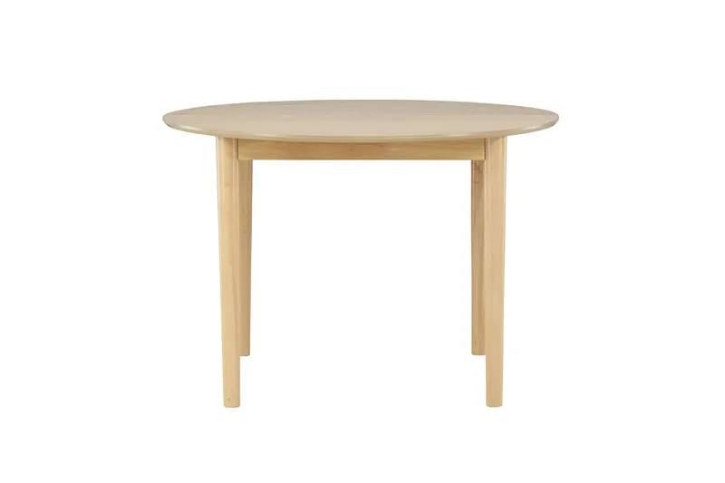 Gilda Rundt Spisebord 110 cm med Tre- og Eikeutseende - Whitewash - Møbler - Bord - Spisebord & kjøkkenbord
