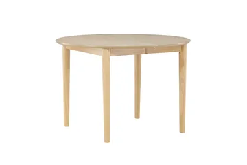 Gilda Rundt Spisebord 110 cm med Tre- og Eikeutseende - Whitewash - Møbler - Bord - Spisebord & kjøkkenbord