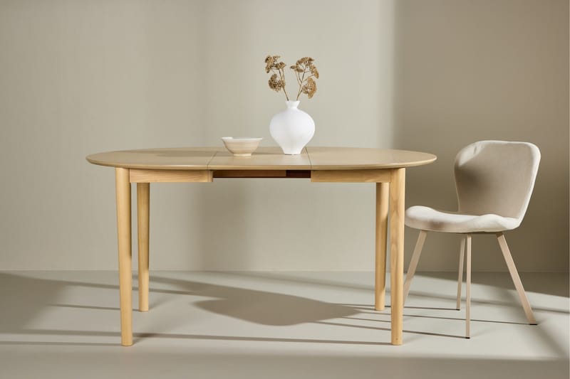 Gilda Spisebord 110 cm Rundt - Hvitlasert - Møbler - Bord - Spisebord & kjøkkenbord