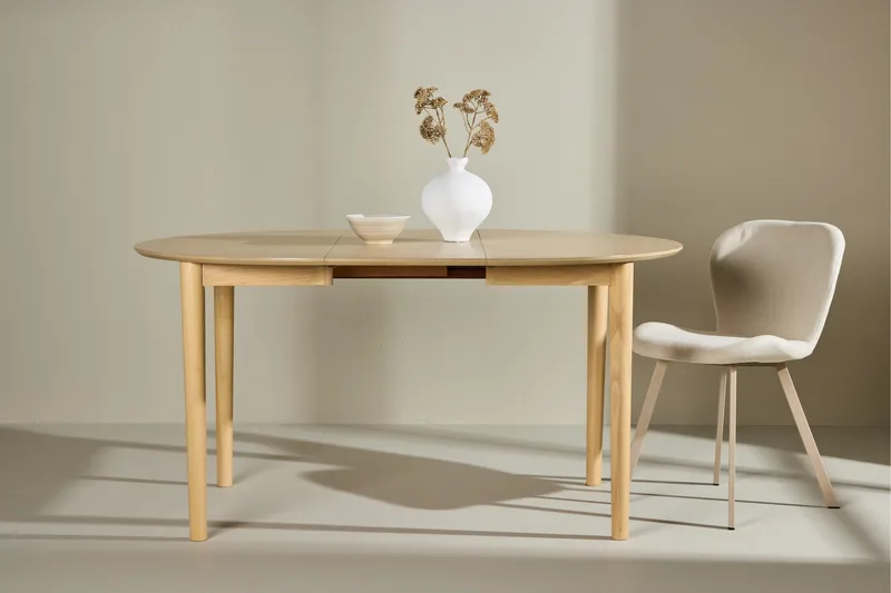 Gilda Spisebord 110 cm Rundt - Hvitlasert - Møbler - Bord - Spisebord & kjøkkenbord