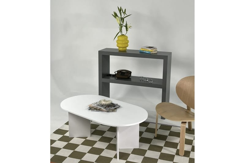 Glenure Sofabord 110 cm - Hvit - Møbler - Bord - Sofabord