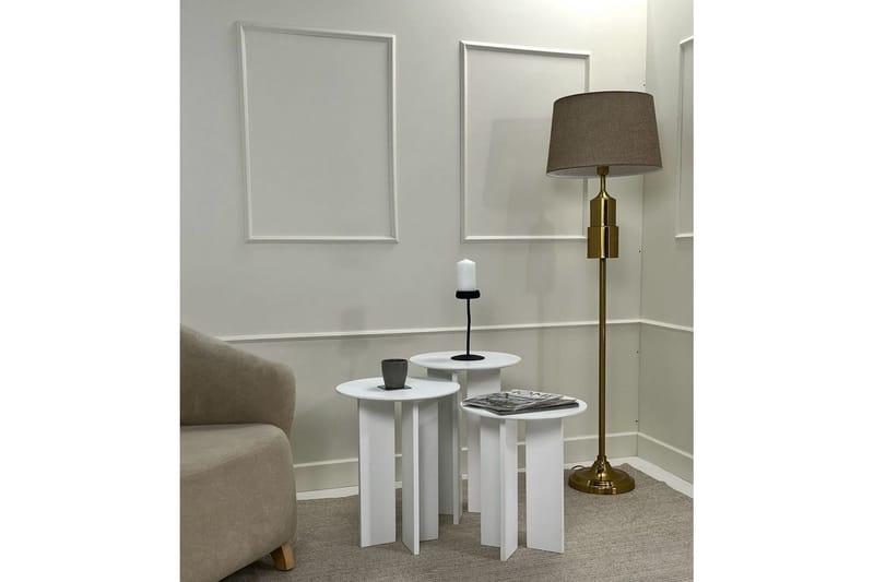 Glenure Sofabord 40 cm - Hvit - Møbler - Bord - Sofabord