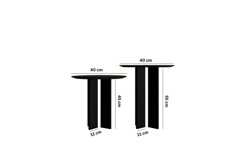 Glenure Sofabord 40 cm - Svart - Møbler - Bord - Sofabord
