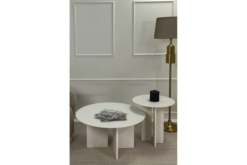 Glenure Sofabord 80 cm - Cremehvit - Møbler - Bord - Sofabord