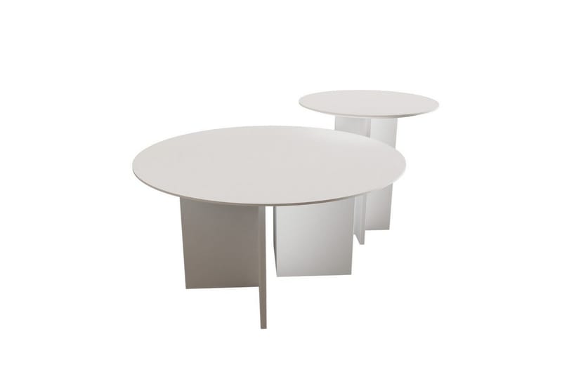 Glenure Sofabord 80 cm - Hvit - Møbler - Bord - Sofabord