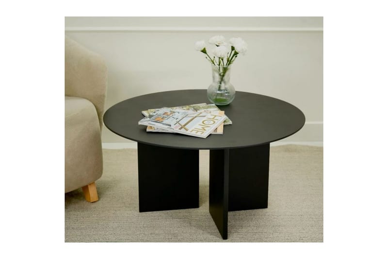 Glenure Sofabord 80 cm - Svart - Møbler - Bord - Sofabord