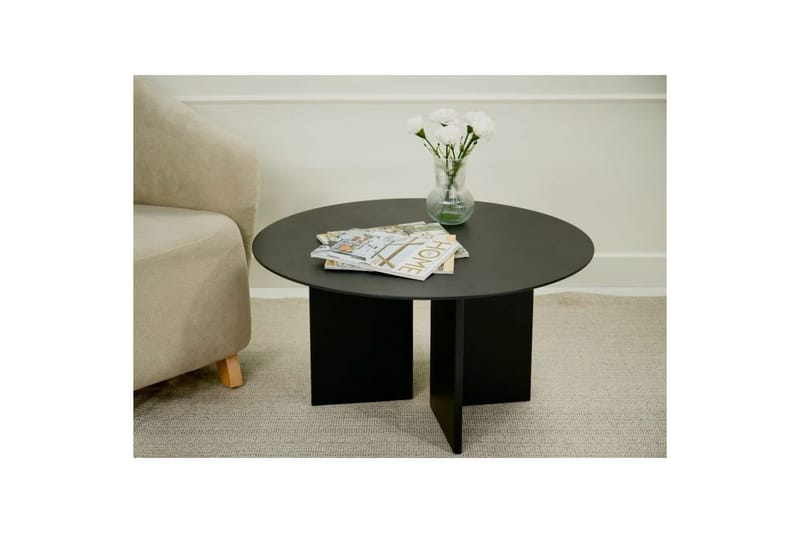 Glenure Sofabord 80 cm - Svart - Møbler - Bord - Sofabord