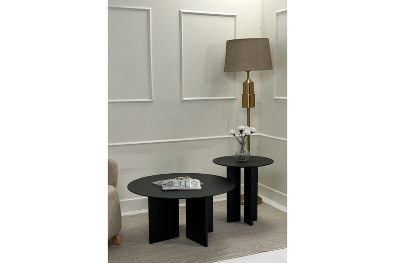 Glenure Sofabord 80 cm - Svart - Møbler - Bord - Sofabord