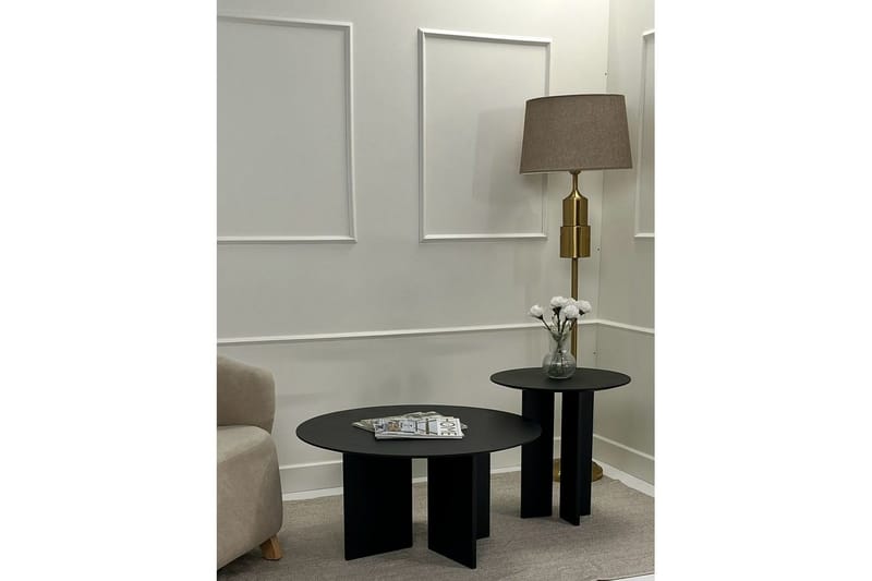 Glenure Sofabord 80 cm - Svart - Møbler - Bord - Sofabord