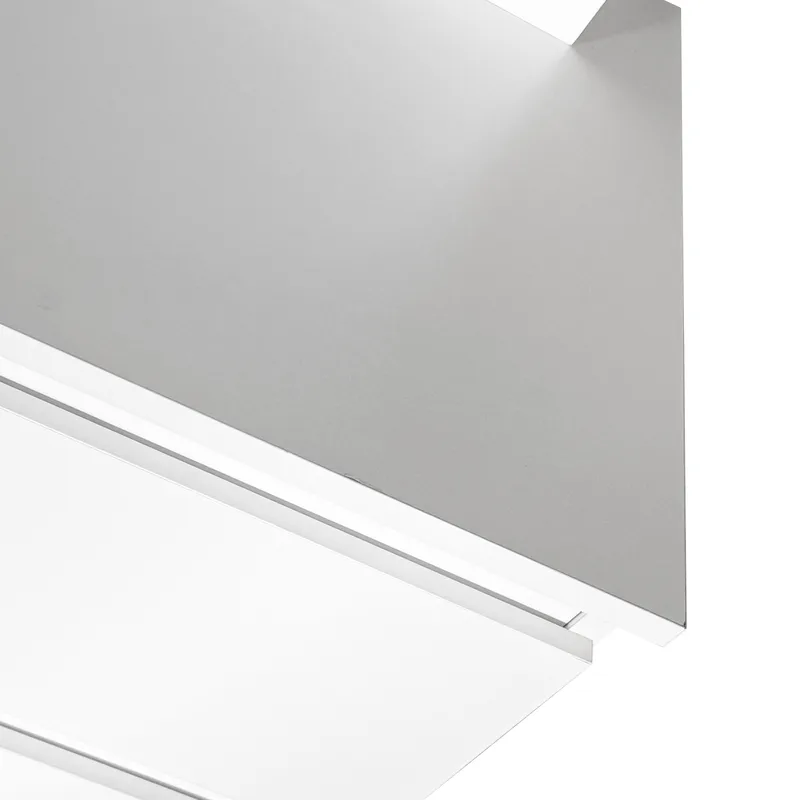 Glow Sminkebord 94 cm med speil skuffer og krakk - LED Belysning - Hvit - Møbler - Bord - Sminkebord & toalettbord - Sminkebord med speil