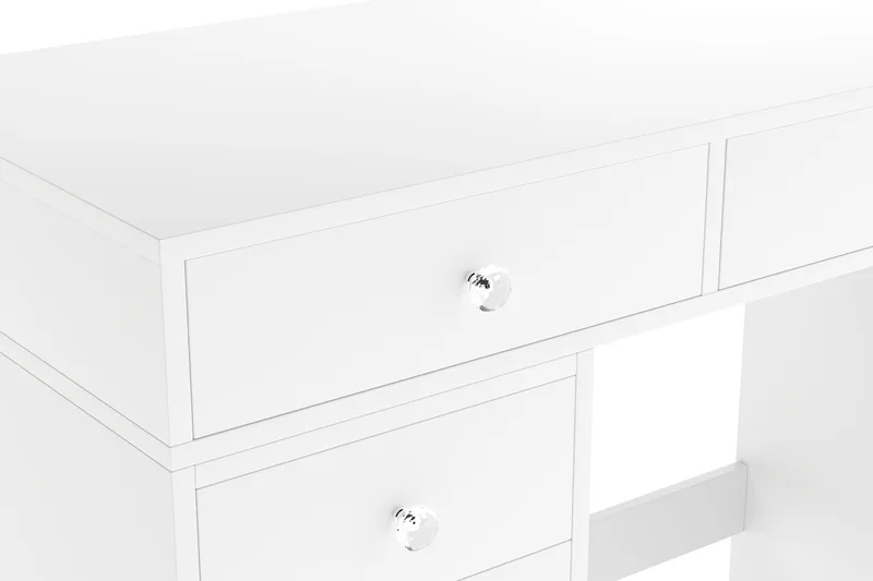 Glow Stort sminkebord – Oppbevaring med skuffer 120 cm - Hvit - Møbler - Bord - Sminkebord & toalettbord