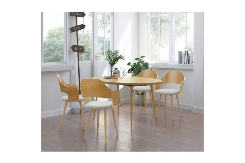 Graham Spisegruppe 4-seter - Brun - Møbler - Bord - Spisegrupper