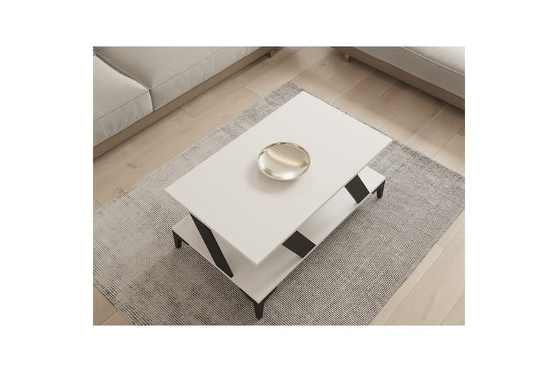 Gralen Stuebord 100 cm - Antrasitt/Hvit - Møbler - Bord - Sofabord