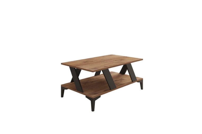 Gralen Stuebord 100 cm - Antrasitt/Natur - Møbler - Bord - Sofabord