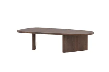 Grönvik ovalt sofabord 130 × 65 cm - Mørkebrun/valnøtt/tre - Møbler - Bord - Sofabord