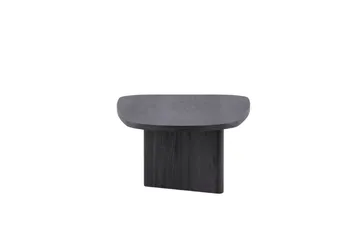 Grönvik Ovalt Sofabord 130x65 cm i Malt Tre - Sort - Møbler - Bord - Sofabord