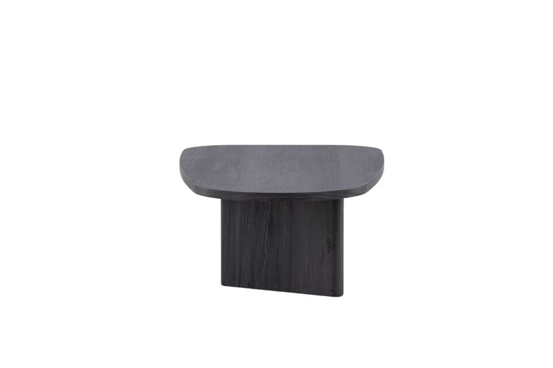 Grönvik Ovalt Sofabord 130x65 cm i Malt Tre - Sort - Møbler - Bord - Sofabord