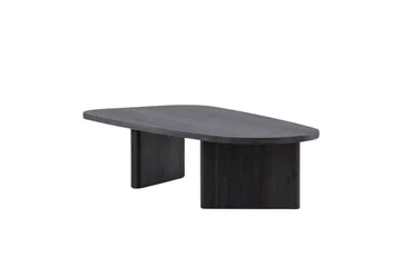 Grönvik Ovalt Sofabord 130x65 cm i Malt Tre - Sort - Møbler - Bord - Sofabord
