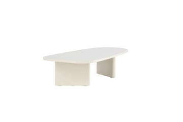 Grönvik Sofabord 135x65 cm i Malt Tre - Kremhvit - Møbler - Bord - Sofabord