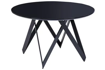 Gunden Rundt Spisebord 120 cm med Metallutseende - Svart - Møbler - Bord - Spisebord & kjøkkenbord