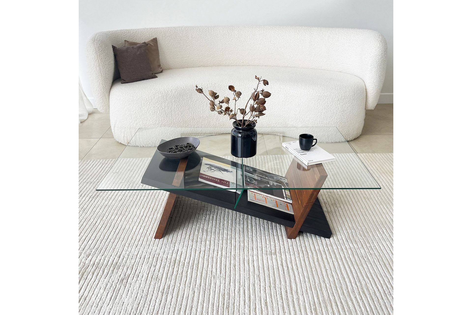 Gweneth Sofabord 105 cm - Svart/Brun - Møbler - Bord - Sofabord