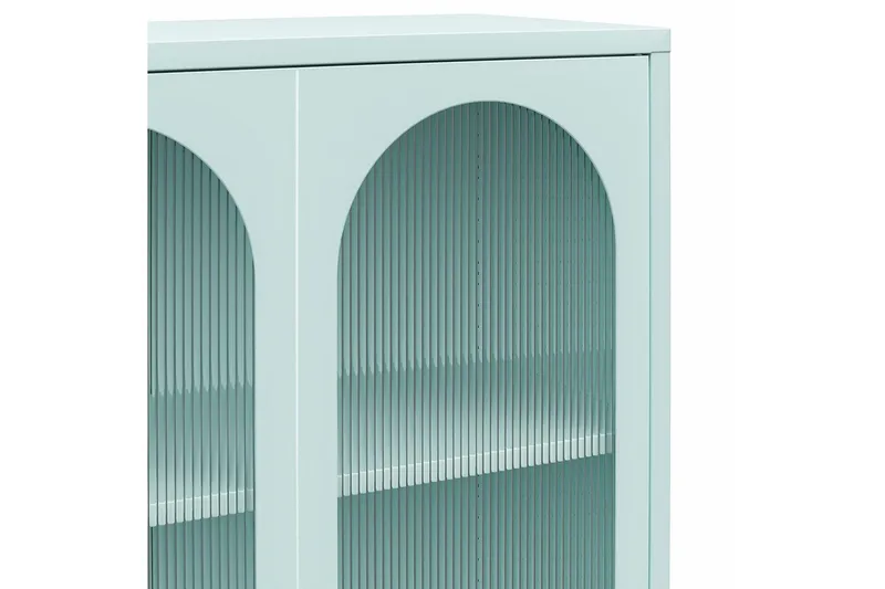 Høyskap Luna Himmelblå - Himmelblå - Oppbevaring - Skap - Vitrineskap