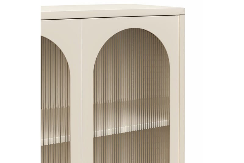 Høyskap Luna Pergament - Pergament - Oppbevaring - Skap - Vitrineskap