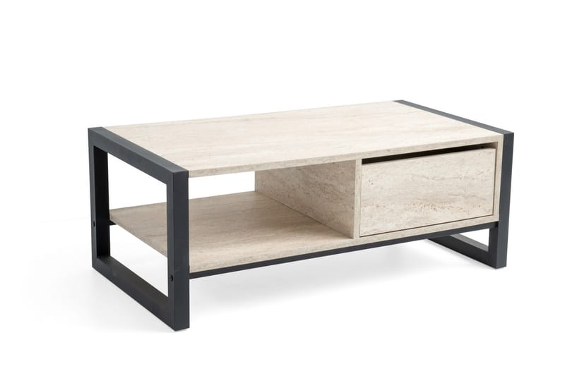 Haldizen Sofabord 105 cm - Svart/Marmor - Møbler - Bord - Sofabord