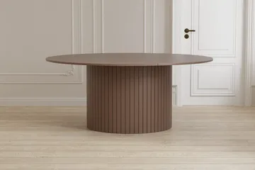 Härön Rundt Spisebord 180 cm i Tre med Mørkt Treutseende - Brun - Møbler - Bord - Spisebord & kjøkkenbord