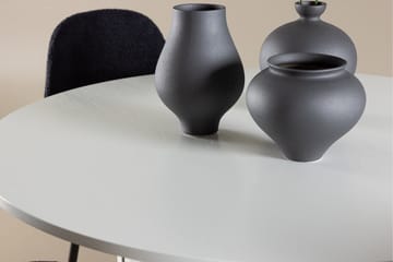 Härön Spisegruppe 110 cm Rund med 4 Polar stoler - Hvid/Sort - Møbler - Bord - Spisegrupper