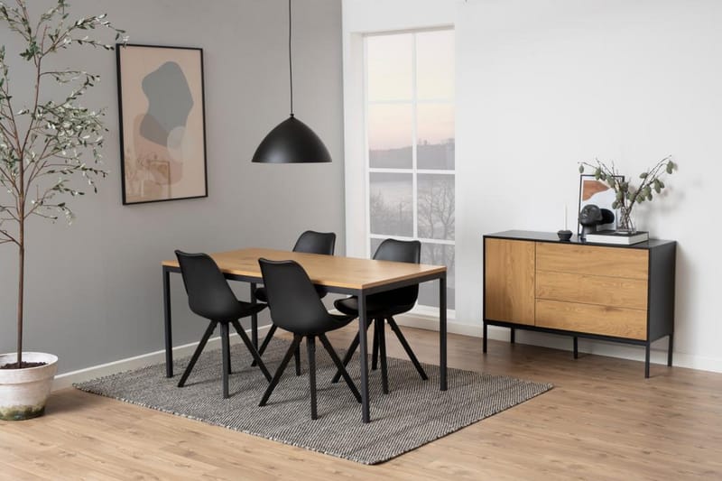 Hartsoe Spisebord 80 cm Rektangulært - Natur - Møbler - Bord - Spisebord & kjøkkenbord