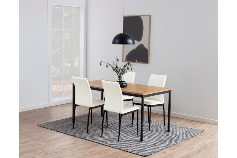 Hartsoe Spisebord 80 cm Rektangulært - Natur - Møbler - Bord - Spisebord & kjøkkenbord