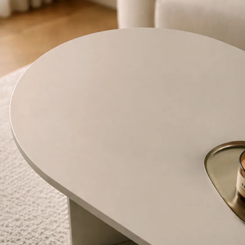 Hasina sofabord 119 cm ovalt - Mink - Møbler - Bord - Sofabord