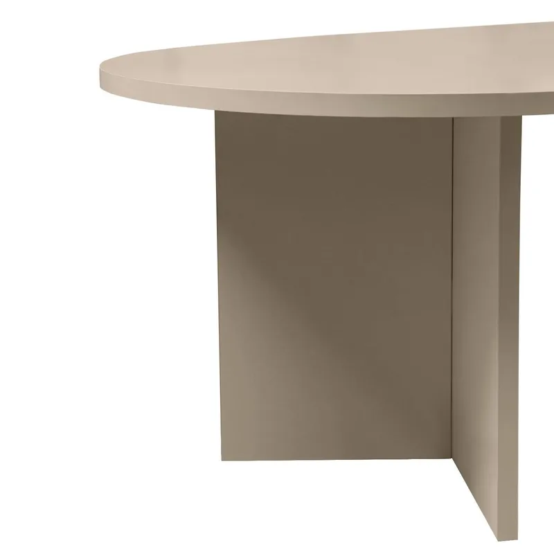 Hasina sofabord 119 cm ovalt - Mink - Møbler - Bord - Sofabord