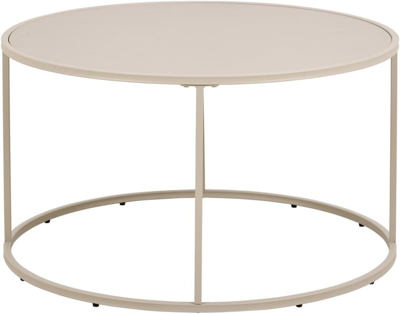 Hasslevik salongbord 80 cm rundt - Varmgrå - Møbler - Bord - Sofabord