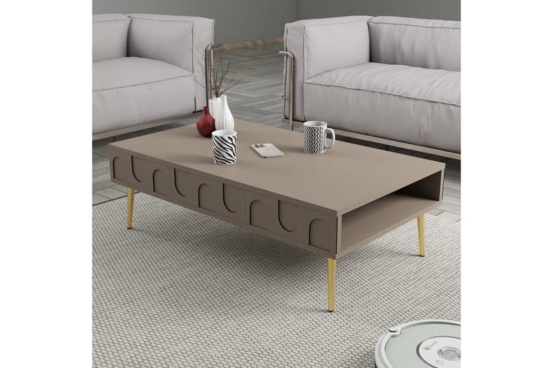 Hazim Sofabord 105 cm - Gull - Møbler - Bord - Sofabord