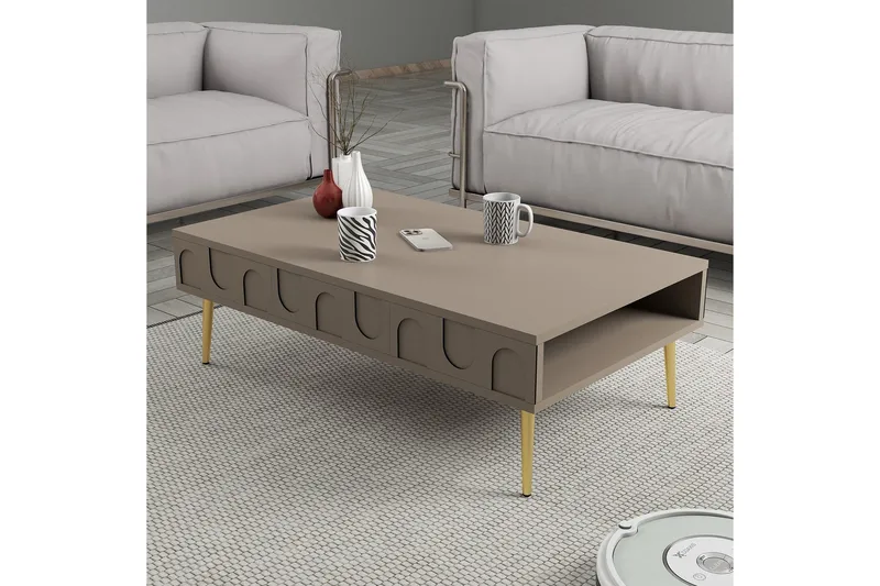 Hazim Sofabord 105 cm - Gull - Møbler - Bord - Sofabord