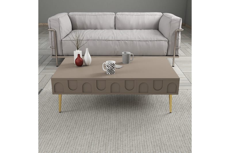 Hazim Sofabord 105 cm - Gull - Møbler - Bord - Sofabord