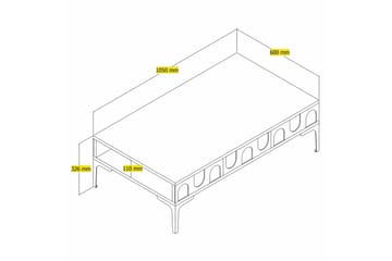 Hazim Sofabord 105 cm - Svart - Møbler - Bord - Sofabord