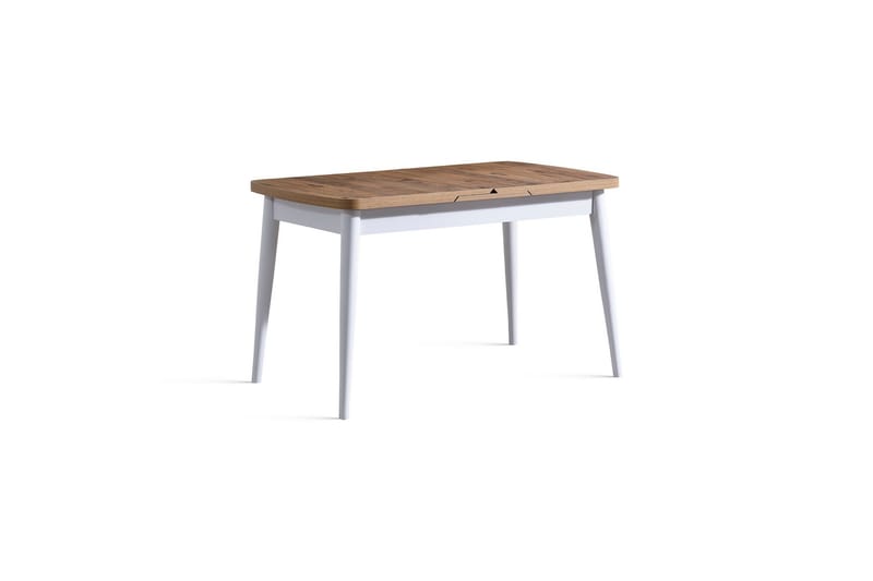 Heavin Spisebord 117 cm Rektangulært - Hvit/Natur - Møbler - Bord - Spisebord & kjøkkenbord