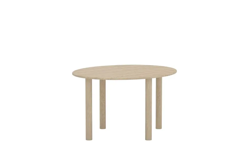 Hilo Ovalt Spisebord 130 cm i Tre med Eikeutseende - Beige - Møbler - Bord - Spisebord & kjøkkenbord