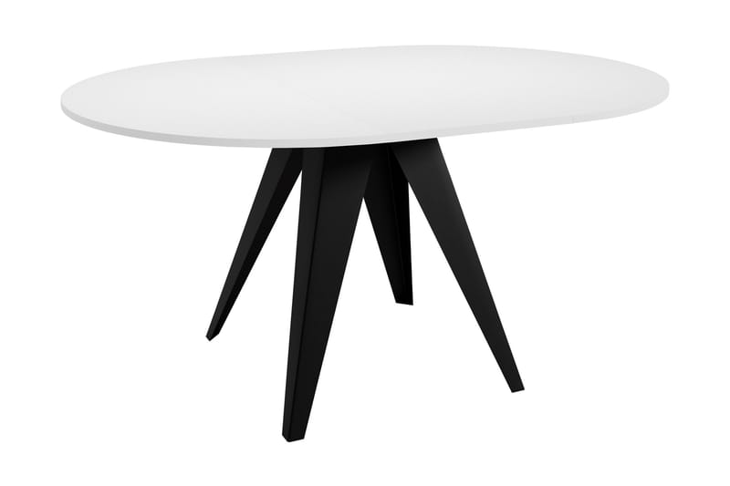 Hoban Lite Uttrekkbart Rundt Spisebord 90 cm - Svart - Møbler - Bord - Spisebord & kjøkkenbord