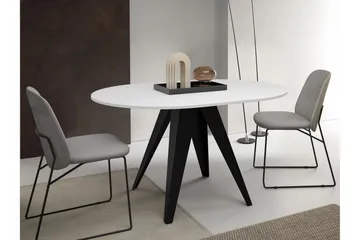 Hoban Lite Uttrekkbart Rundt Spisebord 90 cm - Svart - Møbler - Bord - Spisebord & kjøkkenbord