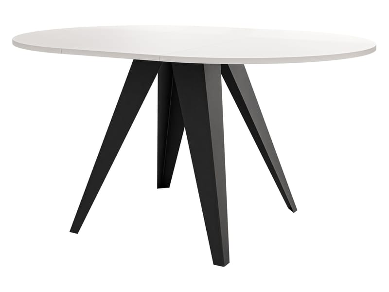 Hoban Spisebord rundt uttrekkbart 100-138 cm - Svart, brun - Møbler - Bord - Spisebord & kjøkkenbord