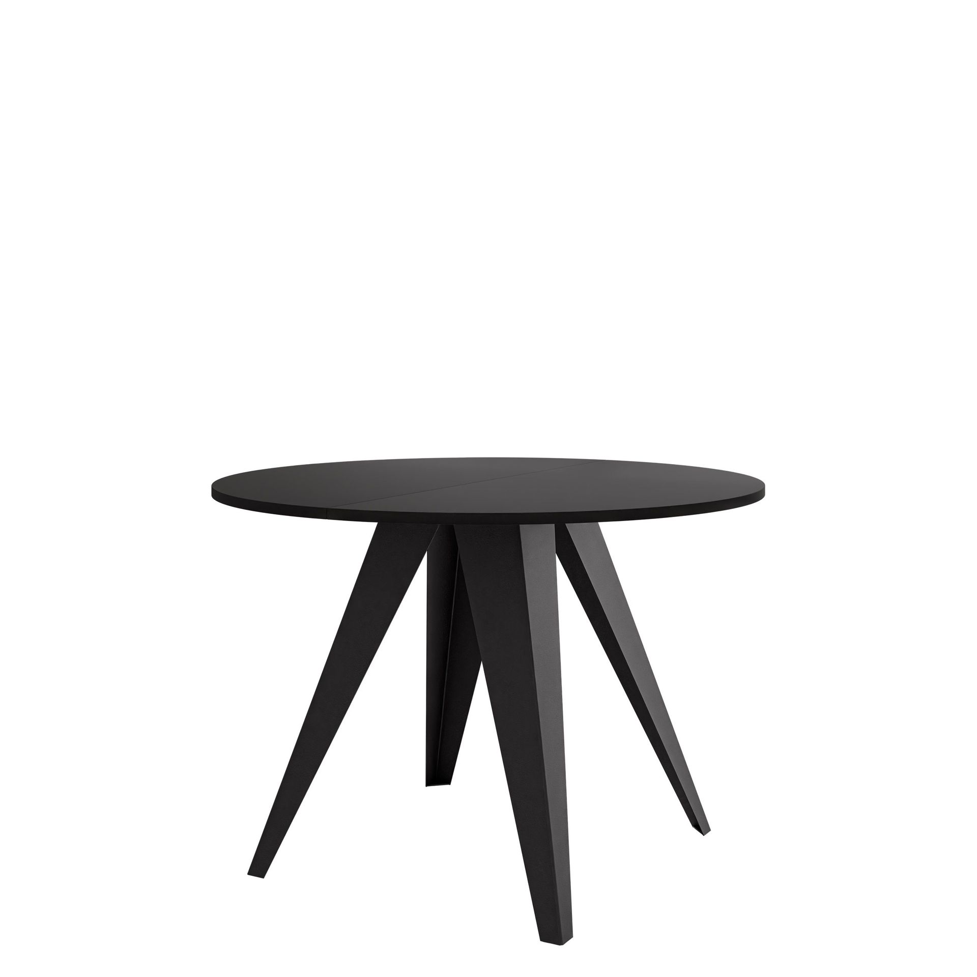 Hoban Spisebord rundt uttrekkbart 100-138 cm - Svart